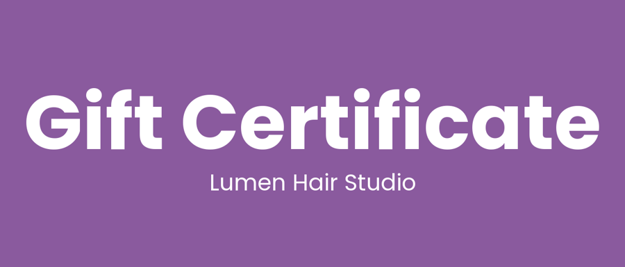 Sample gift certificates made for a made-up business